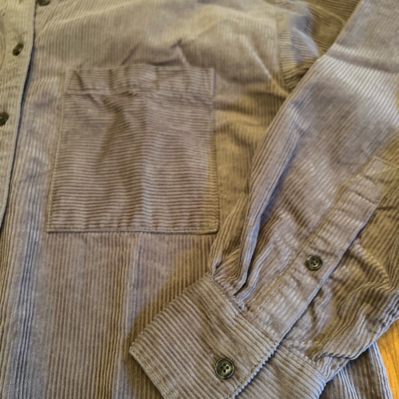 LOFT Everyday Oversized Courdoroy Pocket Shirt - Like New - Picture 7 of 14